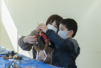 親子で協力しながら作る
