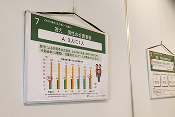 エントランスホールでのパネル展示
