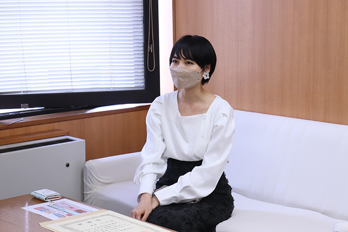 寄贈プロジェクトへの思いを語る田中さん