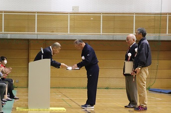 表彰式の様子