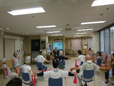 愛泉館での実施風景