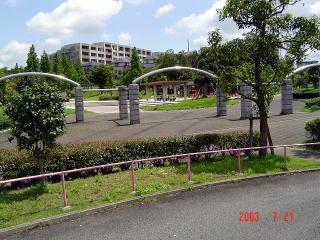 株山中央公園の入り口付近の写真