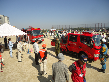 梨の木小学校区防災訓練の様子の写真