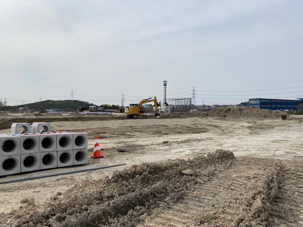 道の駅計画地東側造成工事進捗状況写真