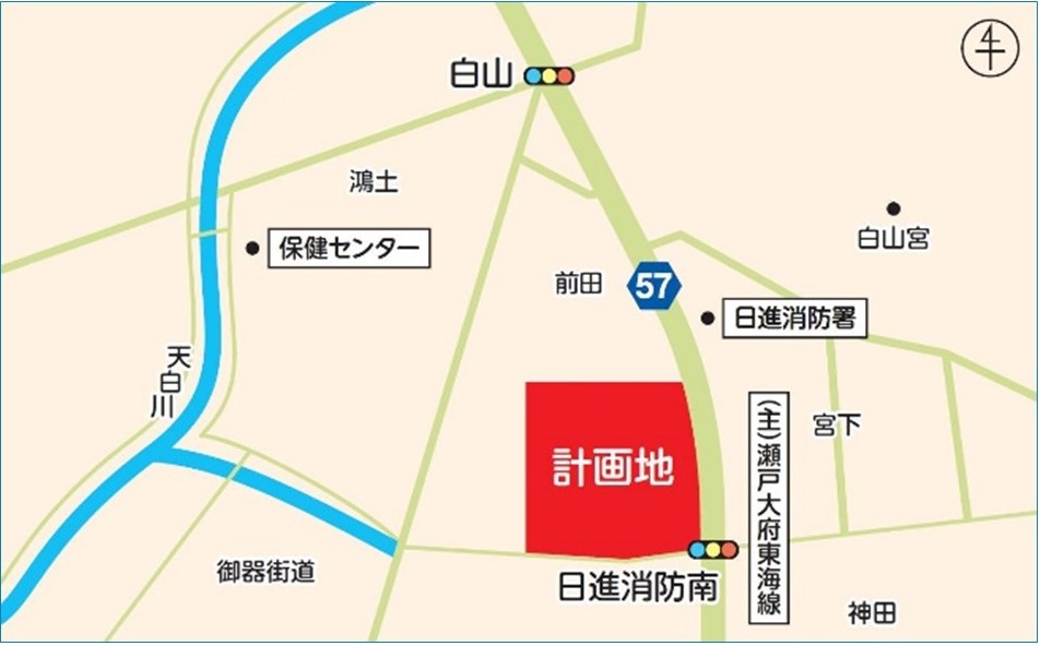 工事場所案内図