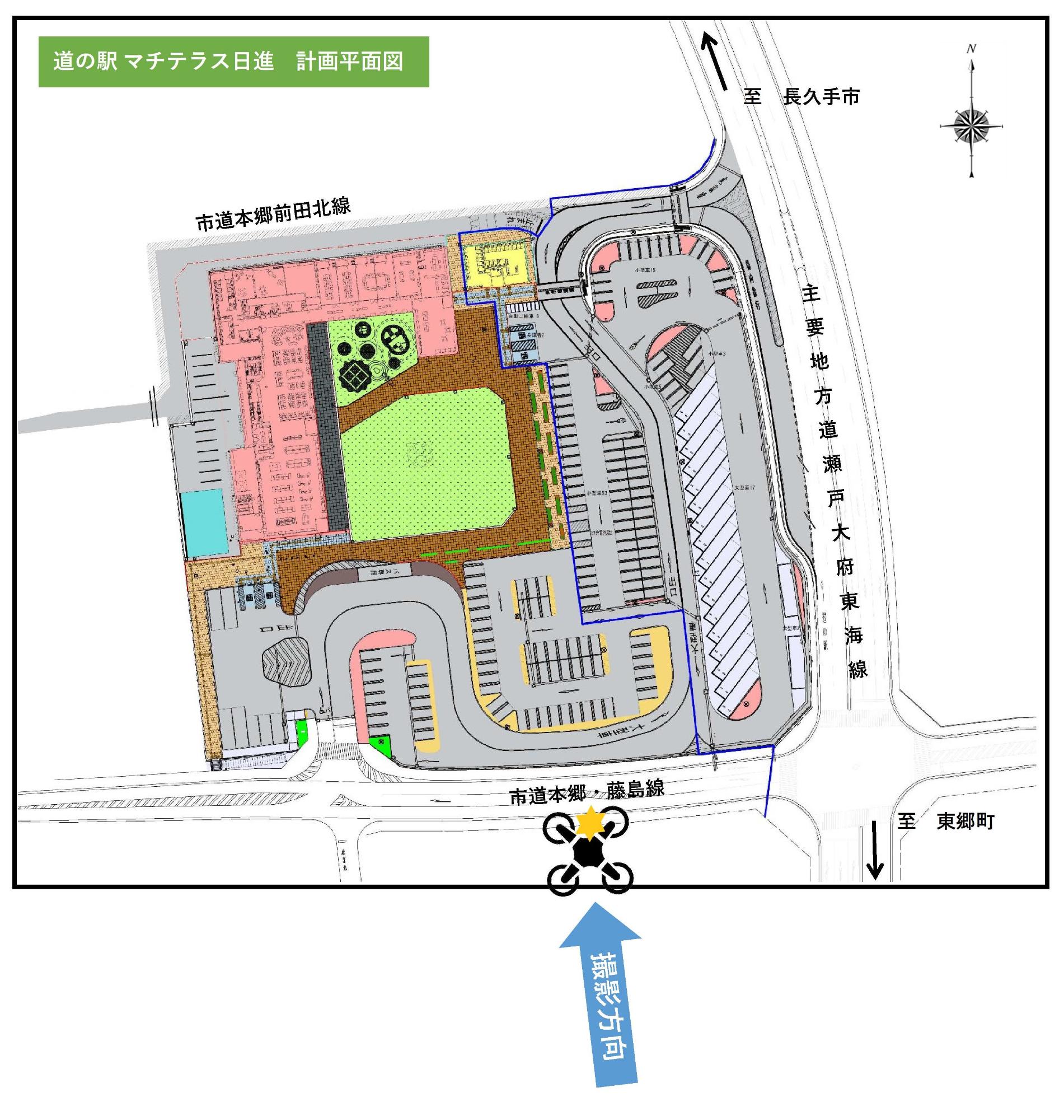 道の駅定点カメラ平面図