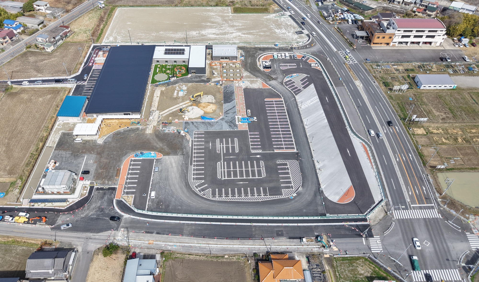 令和7年3月道の駅計画地ドローン空撮