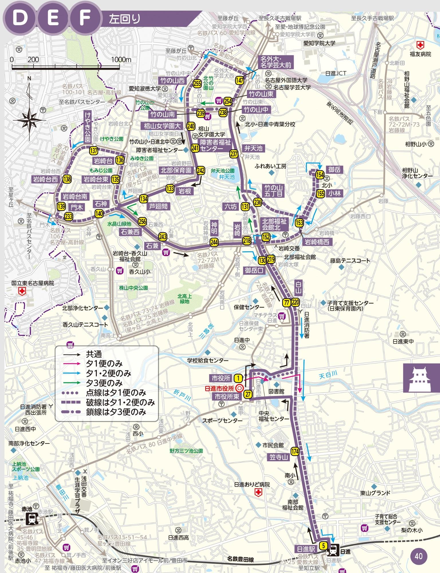 岩崎線D,E,F
