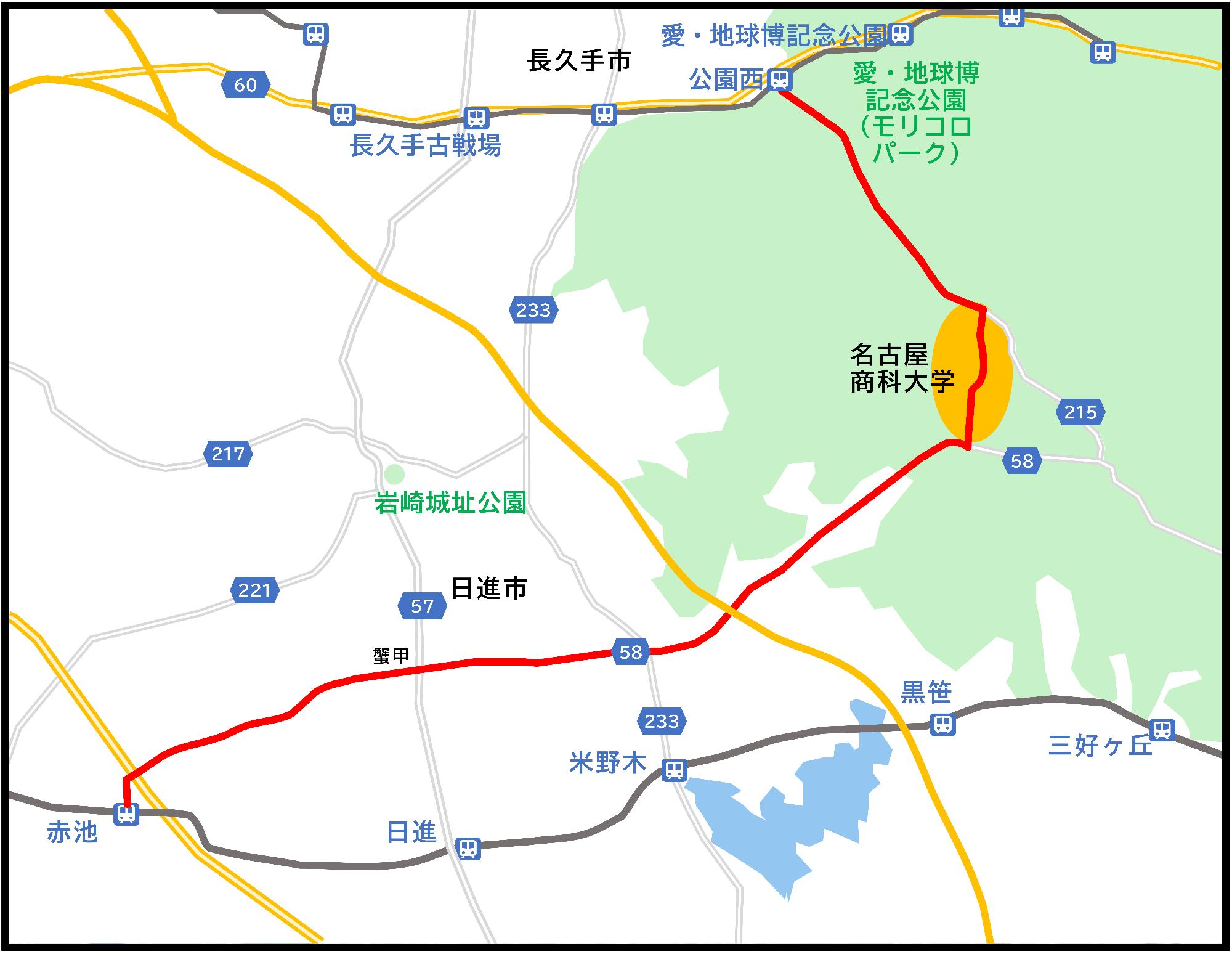 名商大線地図