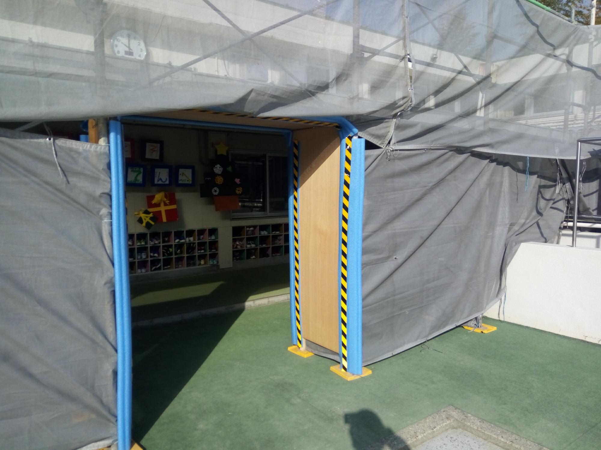 外部足場通路部分