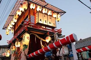 岩藤天王祭のおみこしの写真
