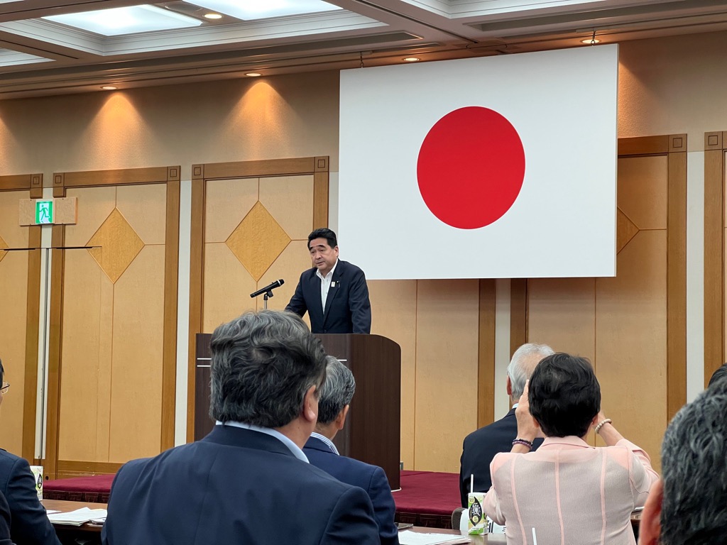 20250604_坂井内閣府特命担当大臣(防災)挨拶の様子