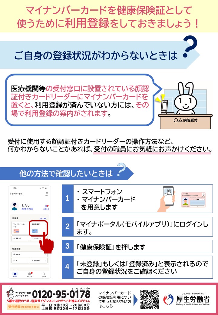 マイナ保険証リーフレット裏