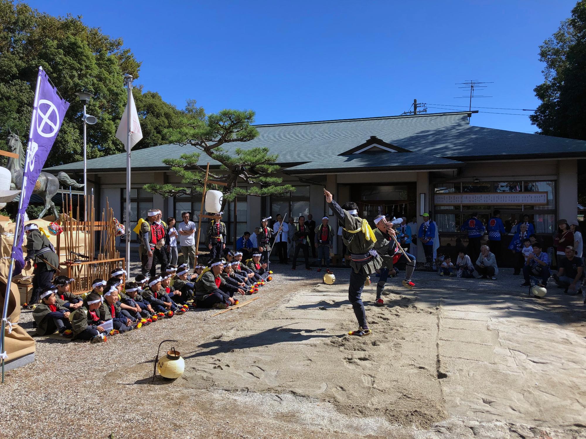 浅田八剱社 秋の大祭の様子