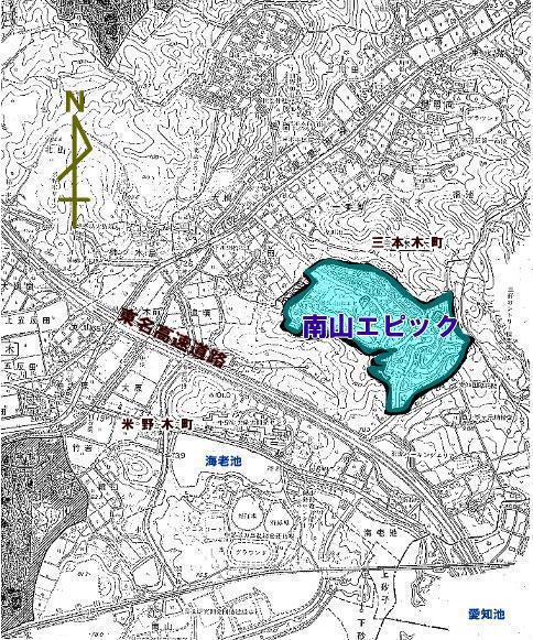 南山エピックの地図