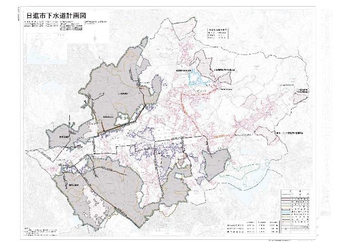 日進市下水道計画図