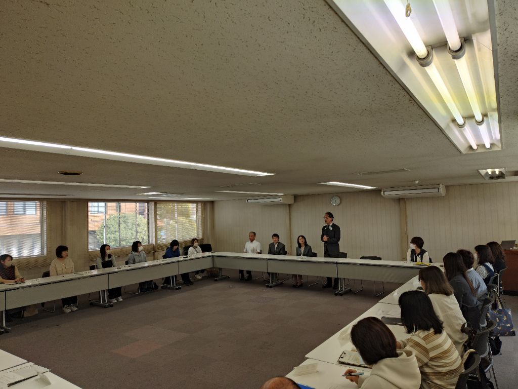 教育長あいさつの様子