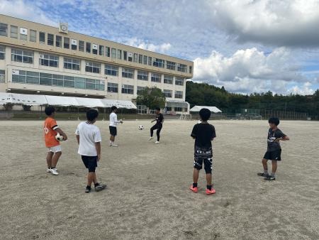 部活動の地域移行に係る実証事業の様子(中学校サッカー)