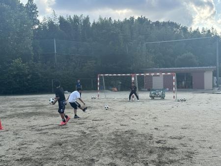 部活動の地域移行に係る実証事業の様子(中学校サッカー)