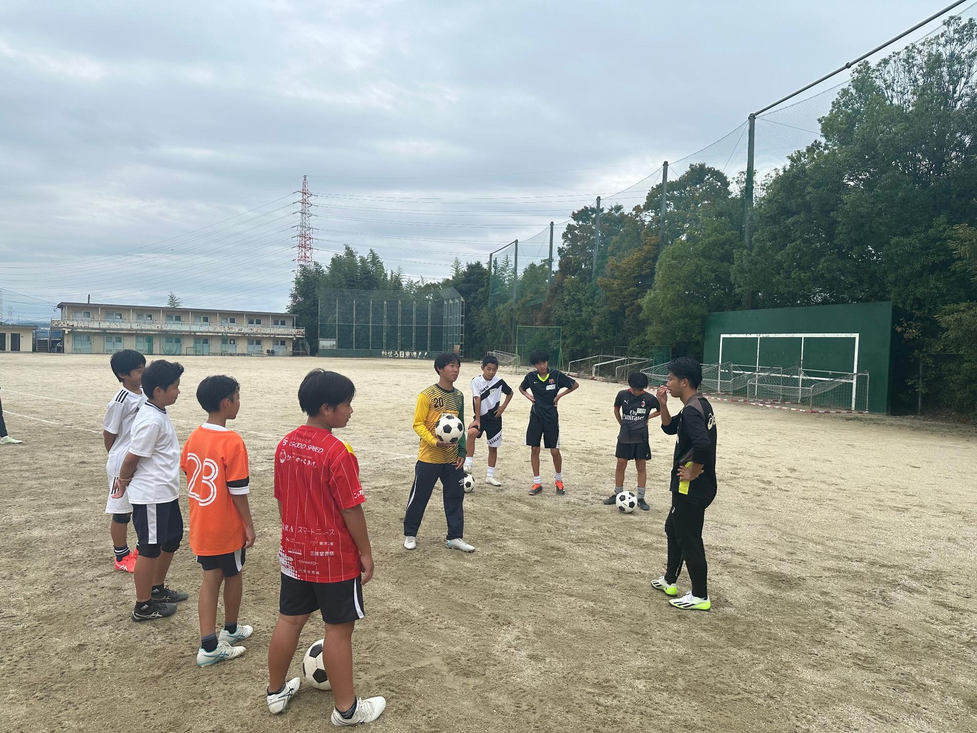 部活動の地域移行に係る実証事業の様子(中学校サッカー4)