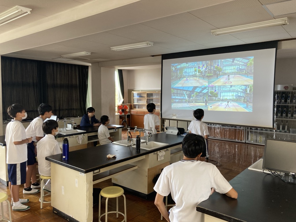 部活動の地域移行に係る実証事業の様子(中学校eスポーツ)