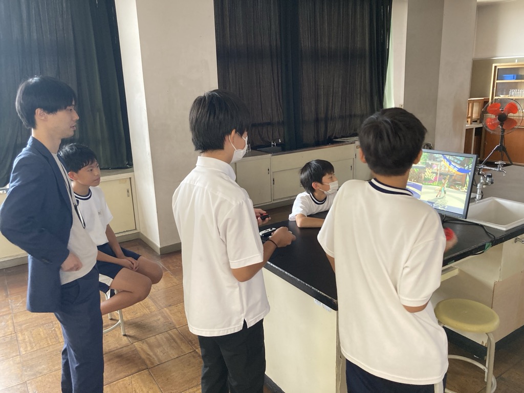 部活動の地域移行に係る実証事業の様子(中学校eスポーツ)