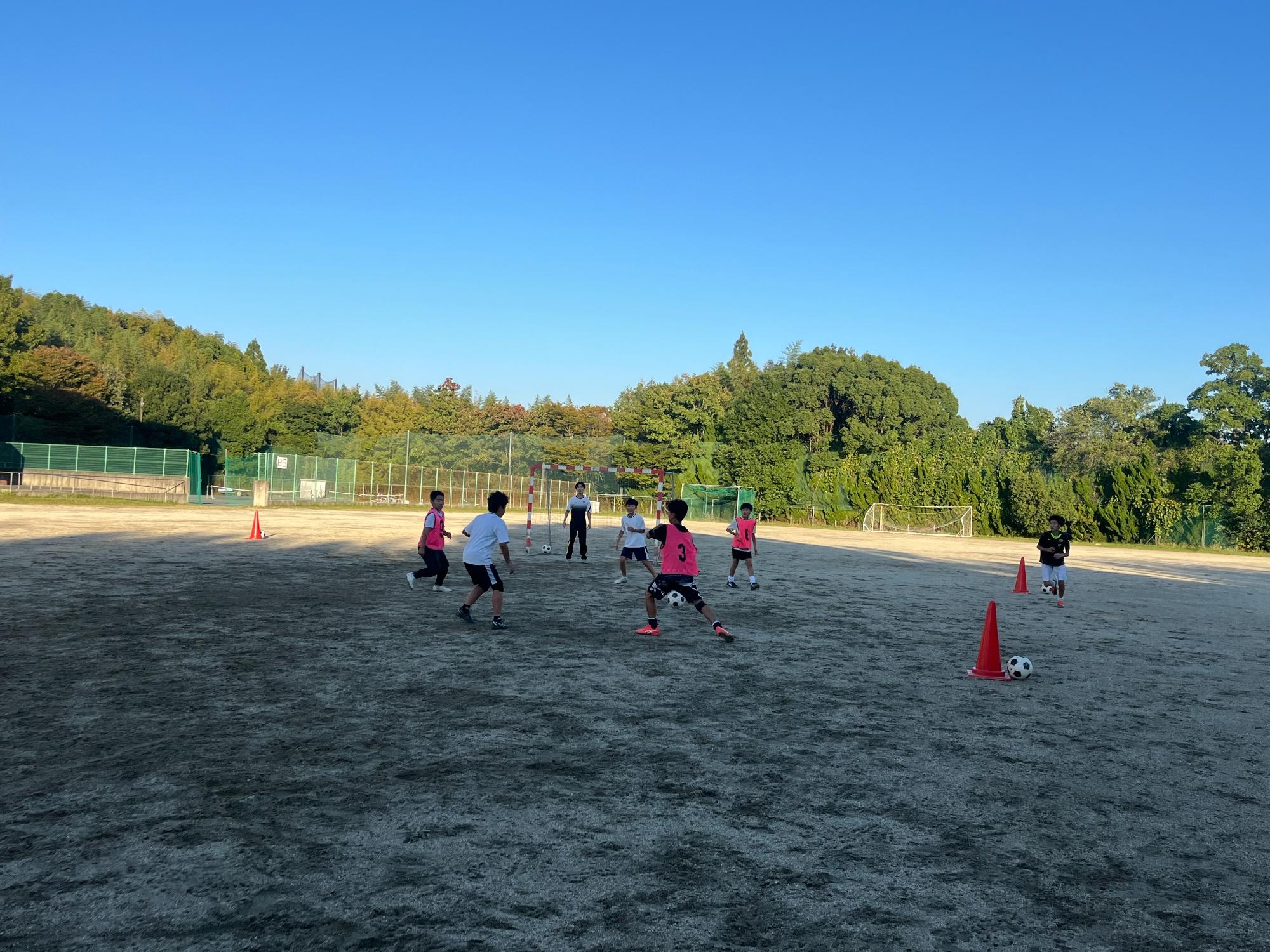 部活動の地域移行に係る実証事業の様子(中学校サッカー5)