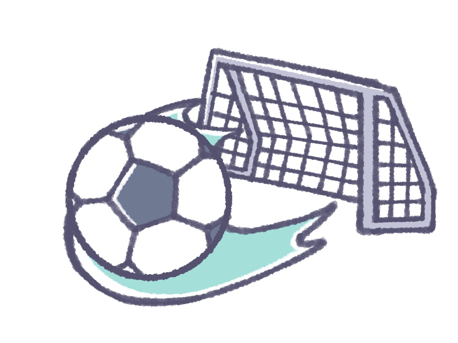 サッカーのイラスト