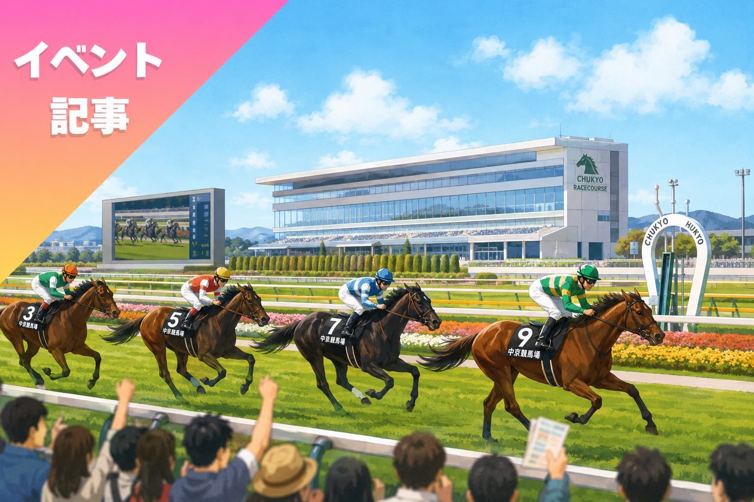 中京競馬場での応援ブース