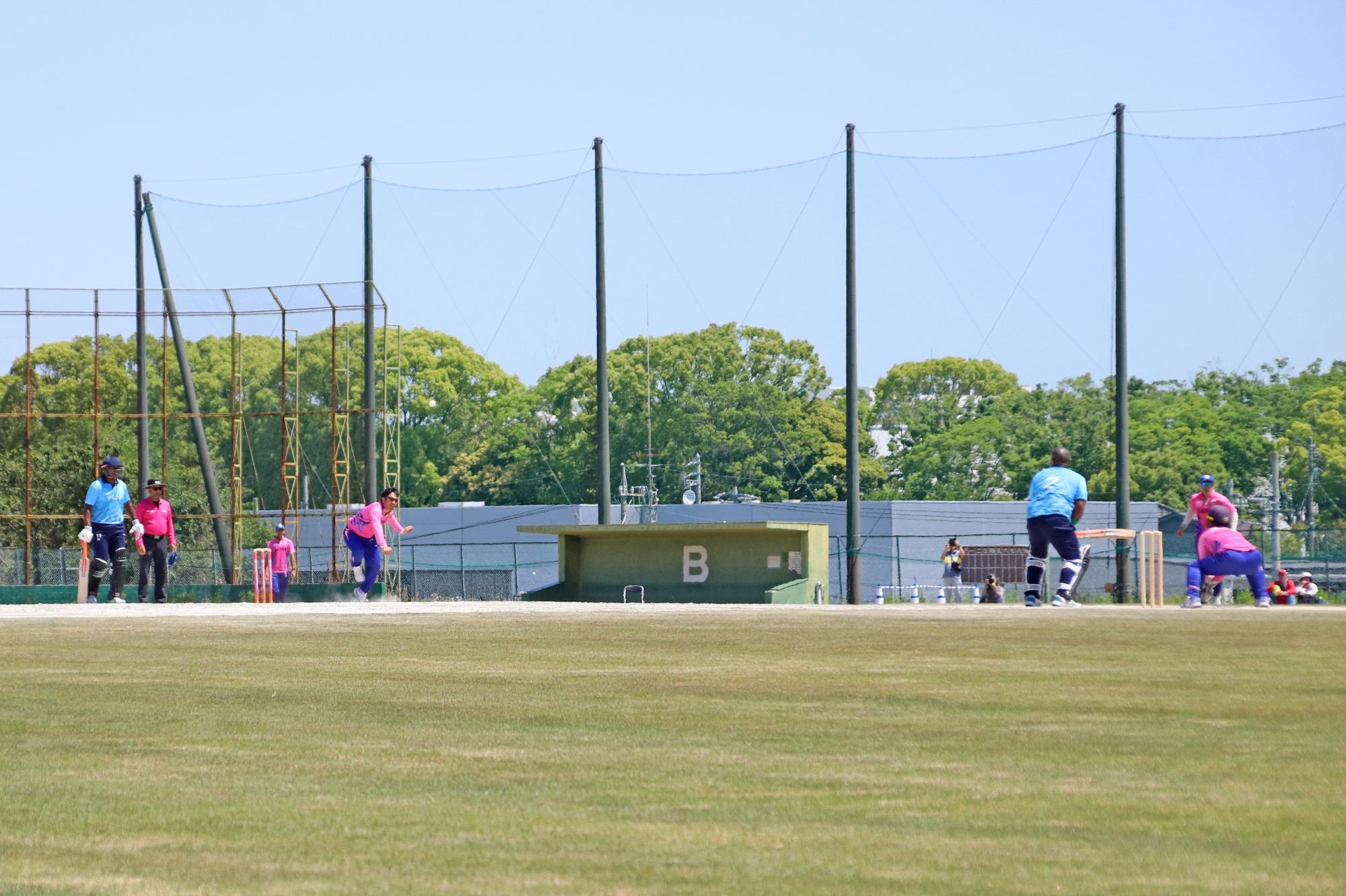 フィジーと試合を行う日本代表の写真
