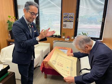 高齢者叙勲伝達式