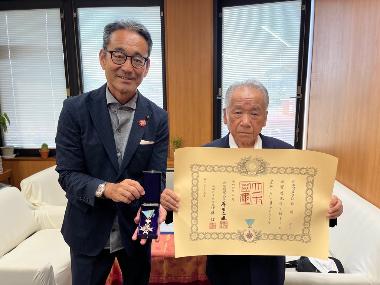 高齢者叙勲伝達式
