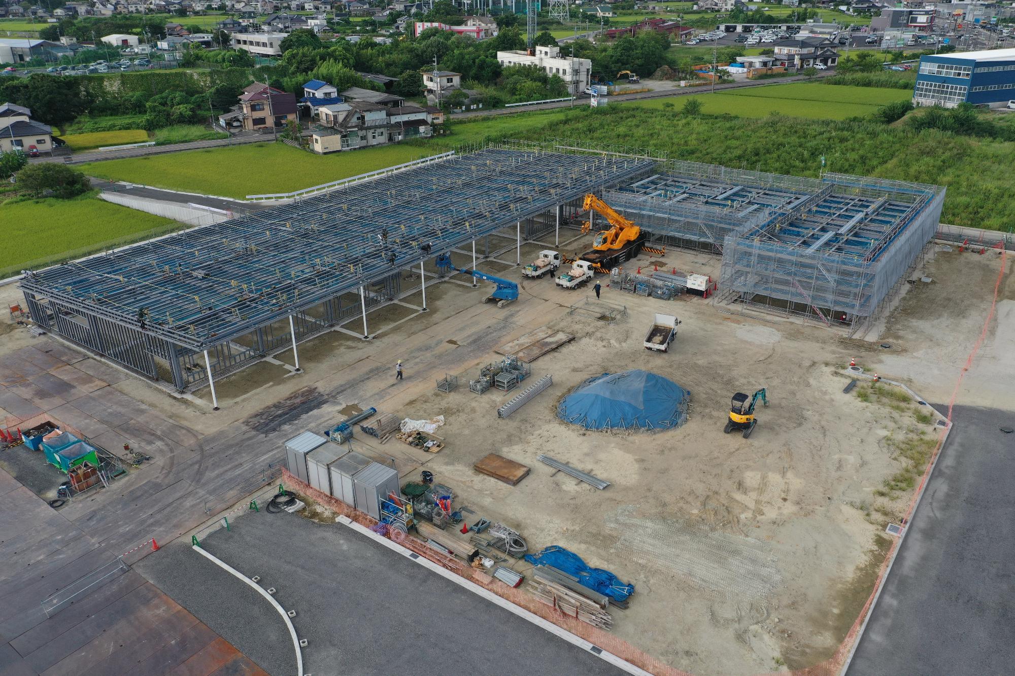 道の駅地域振興施設定点カメラ令和6年9月10日外観撮影