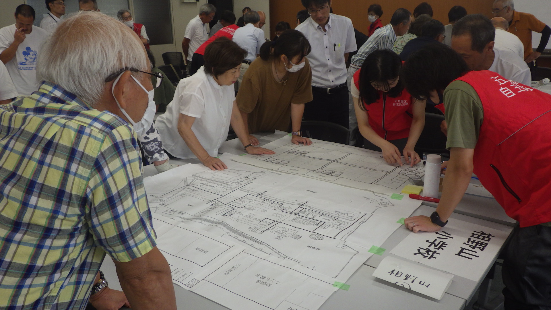 避難所運営ゲーム（HUG）の様子