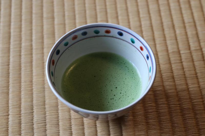 提供された抹茶