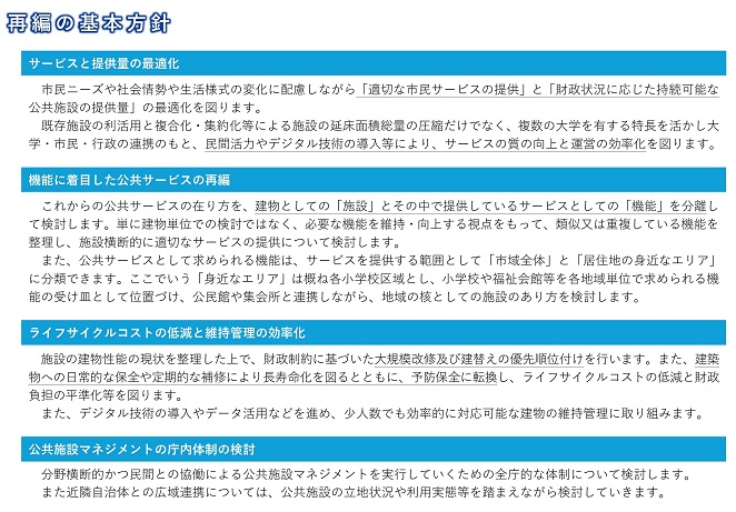 再編の基本方針