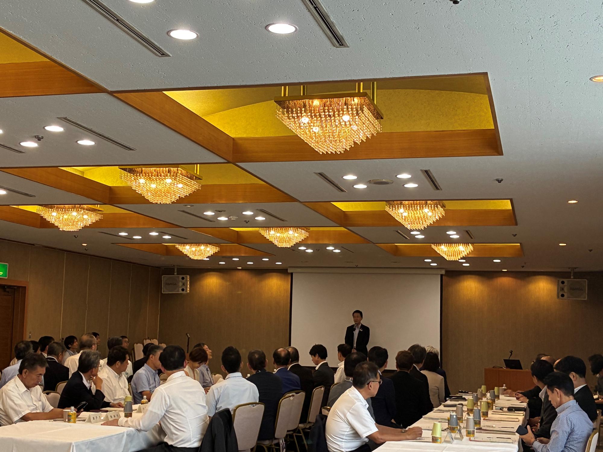 20250804_第40回名古屋市近隣市町村長懇談会での名古屋市長挨拶