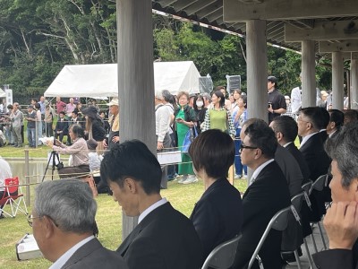 20260624_志摩市御田植祭を視察する近藤市長ら