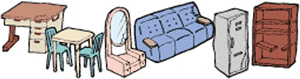 家具等の種類イメージ図