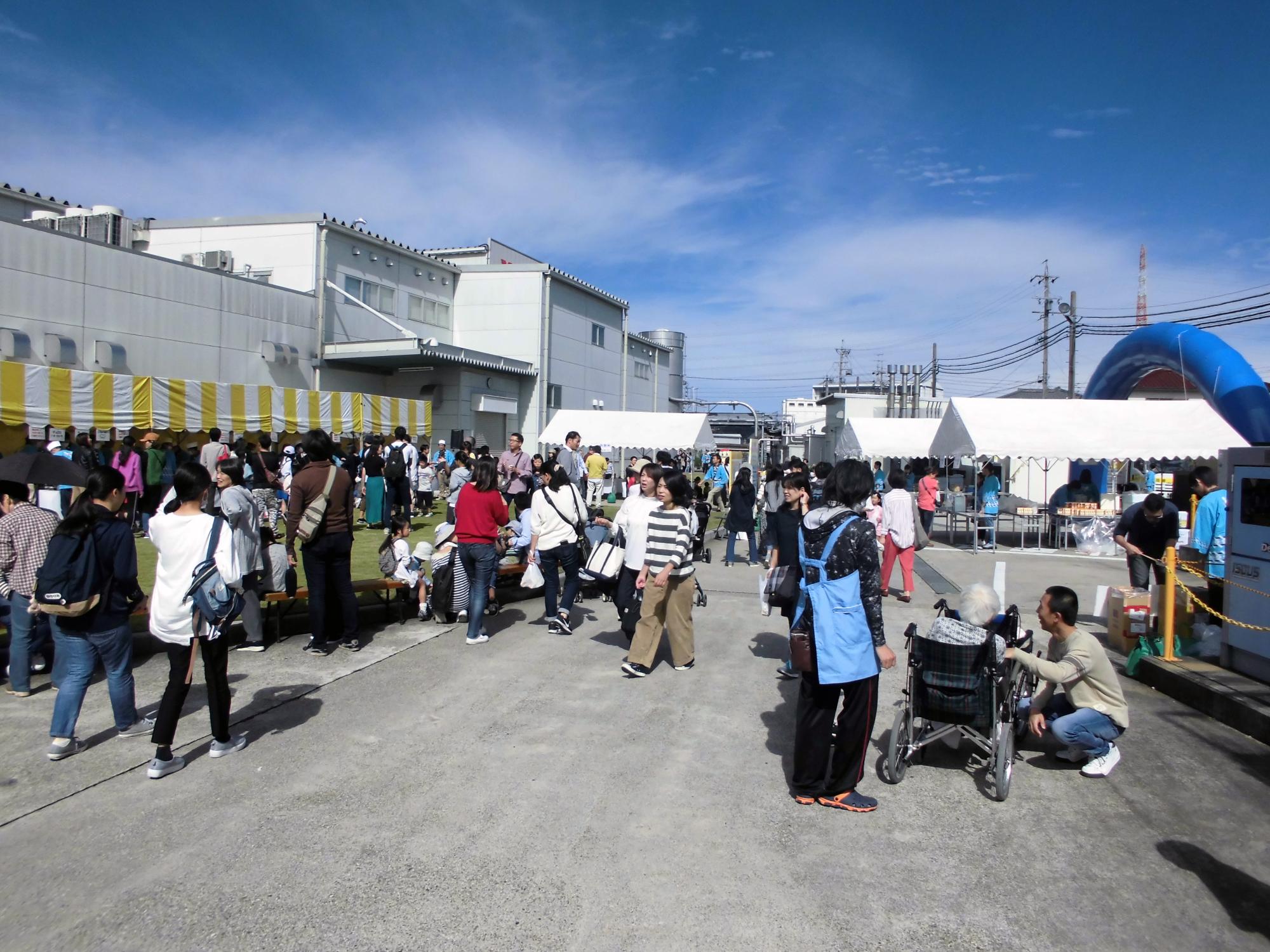 愛知ヤクルト工場祭の様子