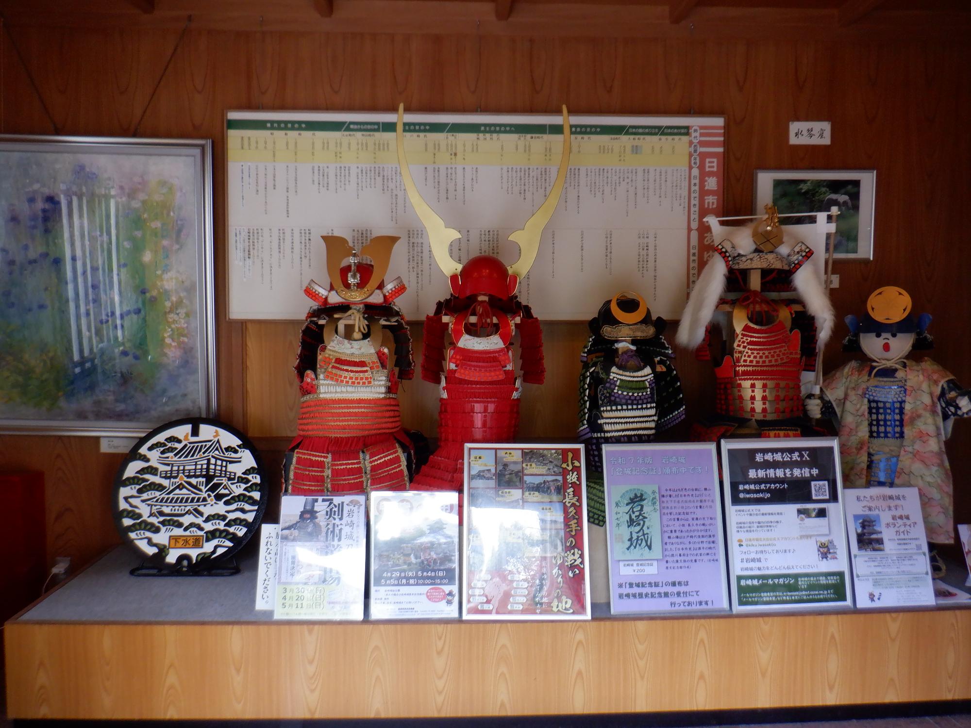 岩崎城展示全景
