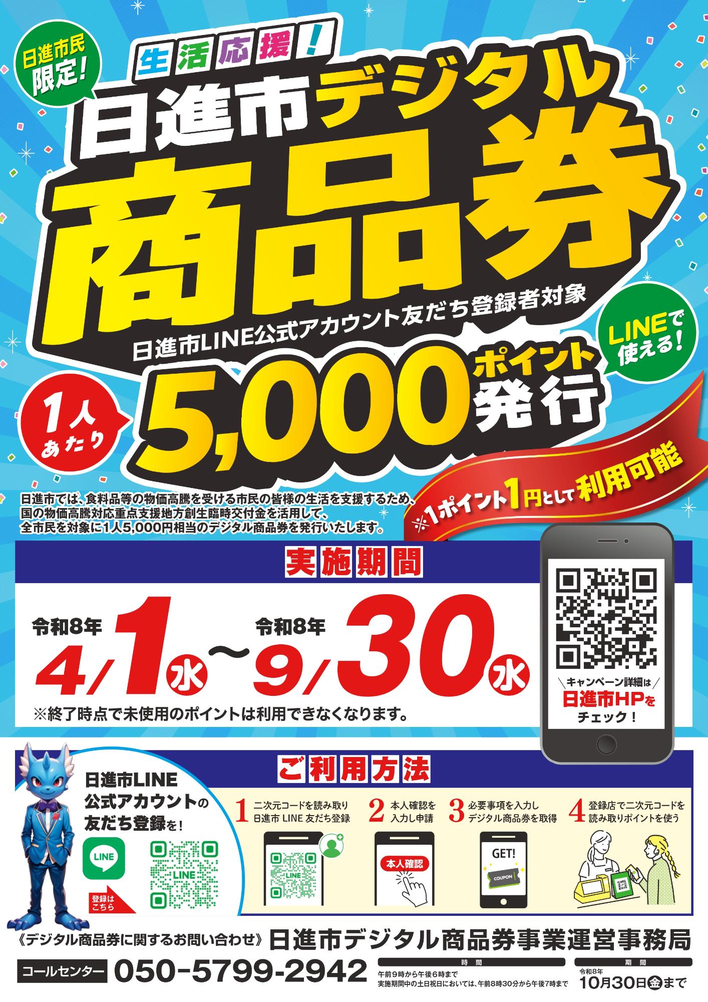 デジタル商品券チラシ