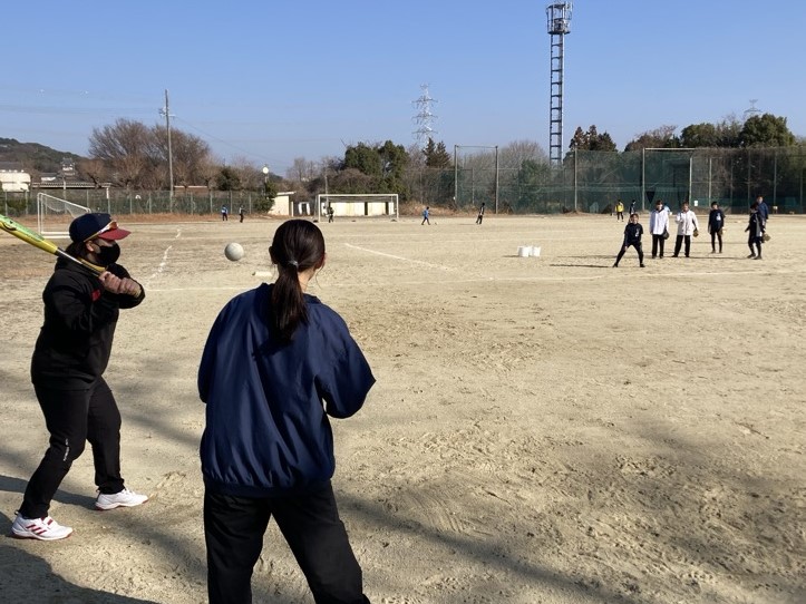 1月17日ソフトボールクラブ活動の様子1
