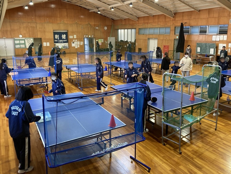 1月17日卓球クラブ活動の様子1
