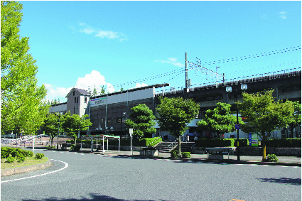 写真：日進駅の外観