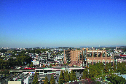 写真：日進駅の風景