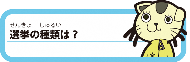 選挙の種類は？